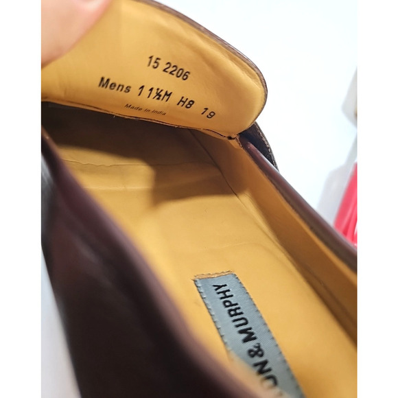 Johnston & Murphy ~Men\'s Size 11.5M~ Brown Tassel Leather Loafers Shoes #15 2206